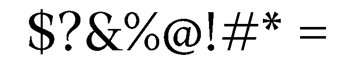 OrticaLinear Regular Font OTHER CHARS