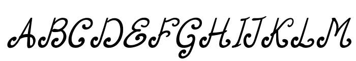 OrenthalItalic Font UPPERCASE