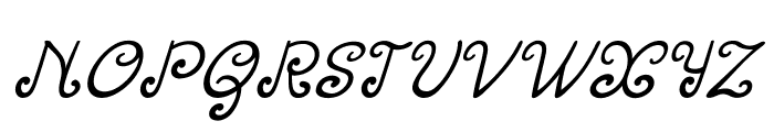 OrenthalItalic Font UPPERCASE