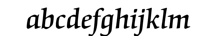 OrigamiStd-MediumItalic Font LOWERCASE