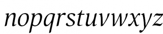 Orbi Italic Font LOWERCASE