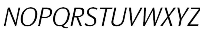 Orbi Sans Light Italic Font UPPERCASE