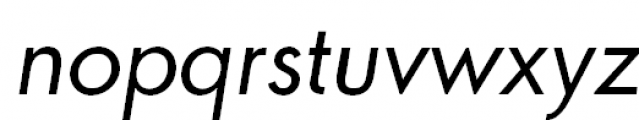 Orenburg Oblique Font LOWERCASE