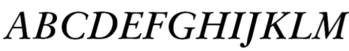 Original Garamond Bold Italic Font UPPERCASE