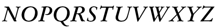 Original Garamond Bold Italic Font UPPERCASE