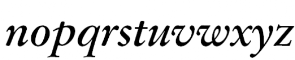 Original Garamond Bold Italic Font LOWERCASE