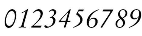 Original Garamond Italic Font OTHER CHARS