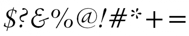 Original Garamond Italic Font OTHER CHARS