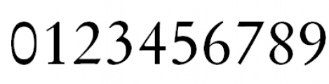 Original Garamond Regular Font OTHER CHARS
