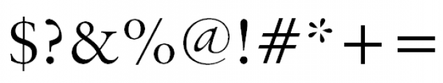 Original Garamond Regular Font OTHER CHARS