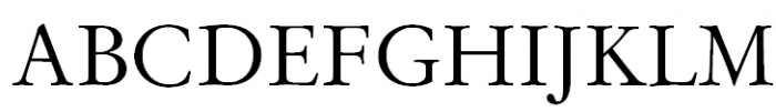 Original Garamond Regular Font UPPERCASE