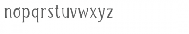 organic font Font LOWERCASE