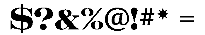 Orator Regular Font OTHER CHARS