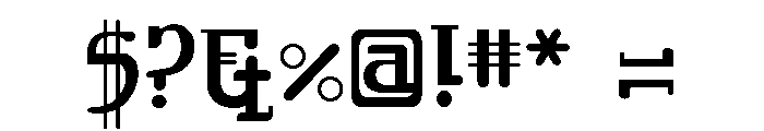 Orbital Regular Font OTHER CHARS