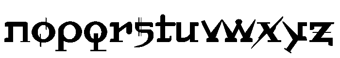Orbital Regular Font LOWERCASE