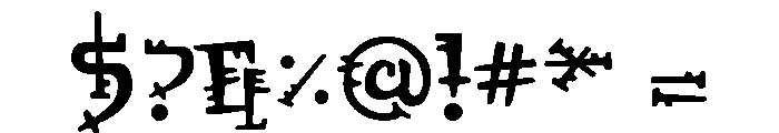 Orbus Regular Font OTHER CHARS