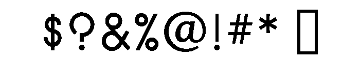Organda Bold Font OTHER CHARS