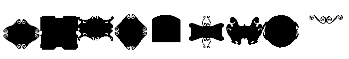 Organically Extras Font OTHER CHARS