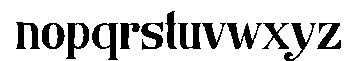 Organically Medium Font LOWERCASE