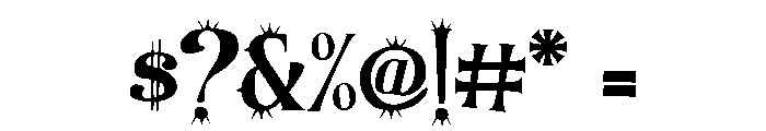 Organically Odd Font OTHER CHARS