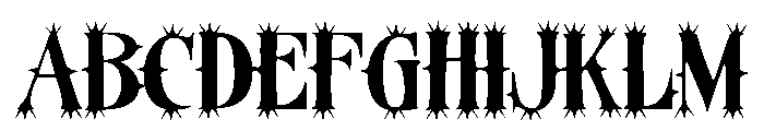 Organically Odd Font UPPERCASE