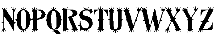Organically Odd Font UPPERCASE