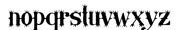 Organically Odd Font LOWERCASE