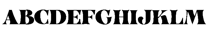 Organum Black Font UPPERCASE