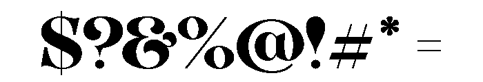 Organum Extra Bold Font OTHER CHARS