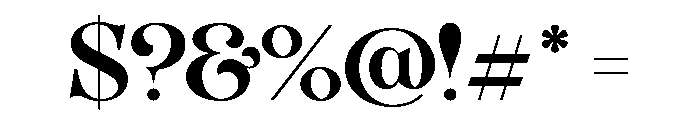 Organum Medium Font OTHER CHARS