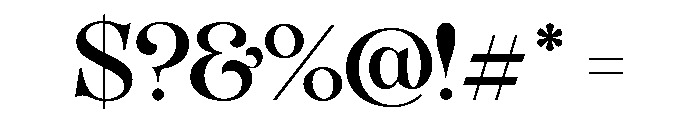 Organum Regular Font OTHER CHARS