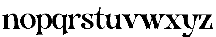 Organum Regular Font LOWERCASE