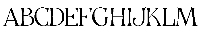 Organum Thin Font UPPERCASE