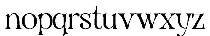 Organum Thin Font LOWERCASE