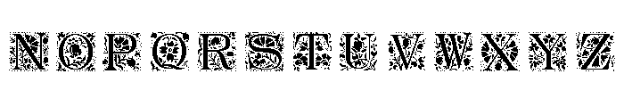 Ornamental Initials B Font UPPERCASE