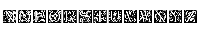 Ornamental Initials Font LOWERCASE
