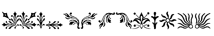 Ornaments Two Regular Font UPPERCASE