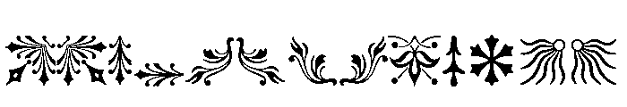 Ornaments Two Regular Font LOWERCASE