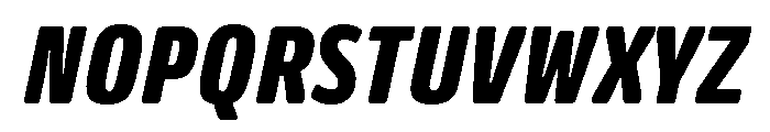 Oso Sans Cond Black Italic Font UPPERCASE