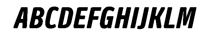 Oso Sans Cond Bold Italic Font UPPERCASE