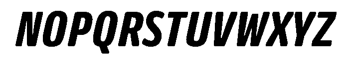 Oso Sans Cond Bold Italic Font UPPERCASE