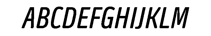 Oso Sans Cond Italic Font UPPERCASE