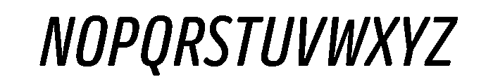 Oso Sans Cond Italic Font UPPERCASE