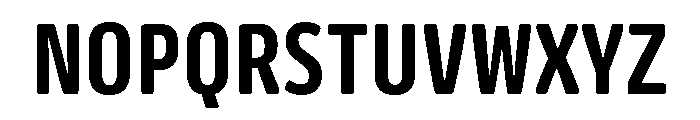 Oso Sans Cond Semibold Font UPPERCASE