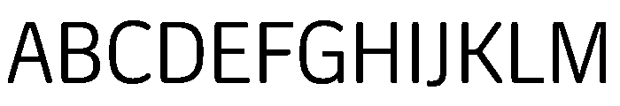 Oso Sans SemiCond Light Font UPPERCASE