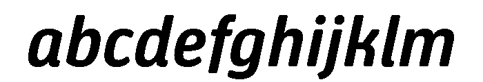 Oso Sans SemiCond SemiBold Italic FONT