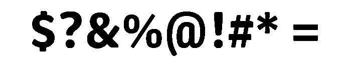 Oso Sans SemiCond SemiBold Font OTHER CHARS