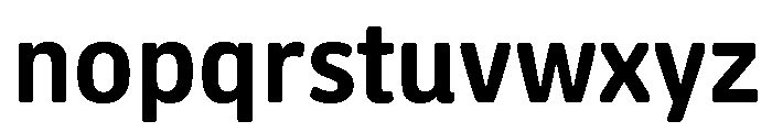 Oso Sans SemiCond SemiBold Font LOWERCASE