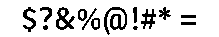 Oso Sans SemiCond Font OTHER CHARS