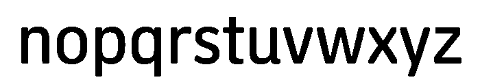 Oso Sans SemiCond Font LOWERCASE